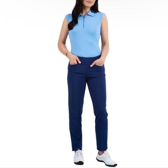 Ibkul Blue Pants Size 6 - Picture 1 of 6